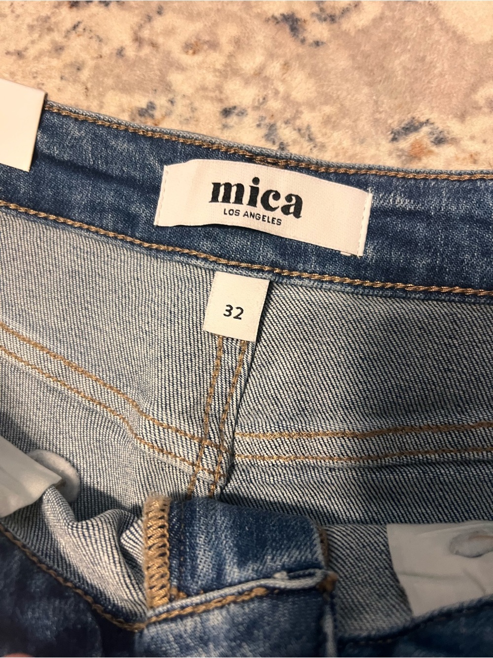 NWT! Mica Jeans in Light Blue with Distressed Knees - Picture 4 of 11